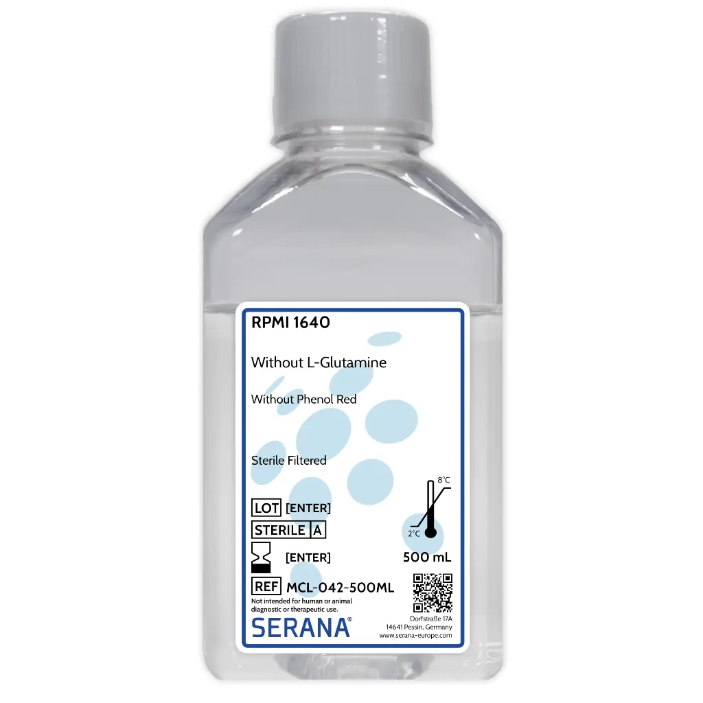 RPMI 1640, Sterile Filtered, 500 ml