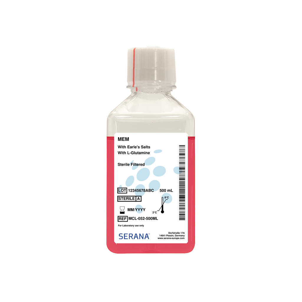 Minimal Essential Medium (MEM), Sterile Filtered, 500 ml