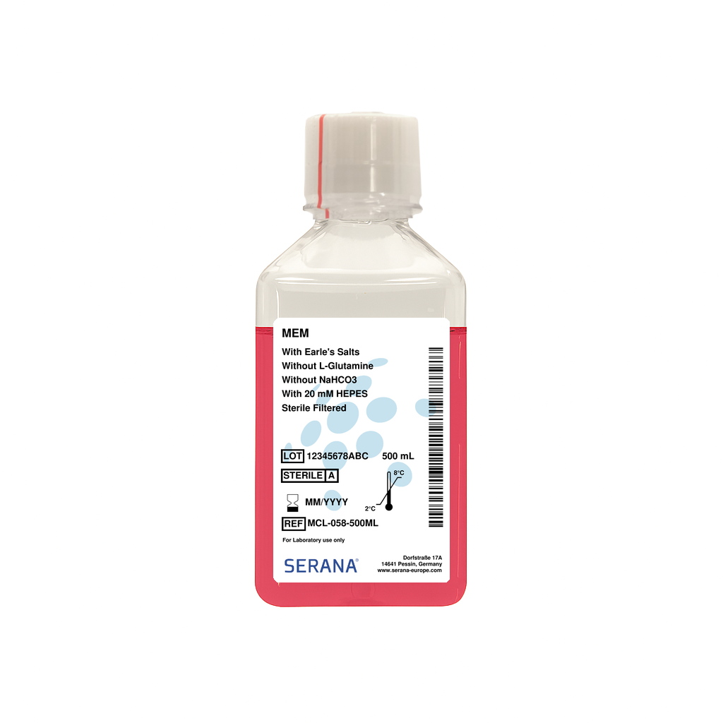 Minimal Essential Medium (MEM), Sterile Filtered, 500 ml
