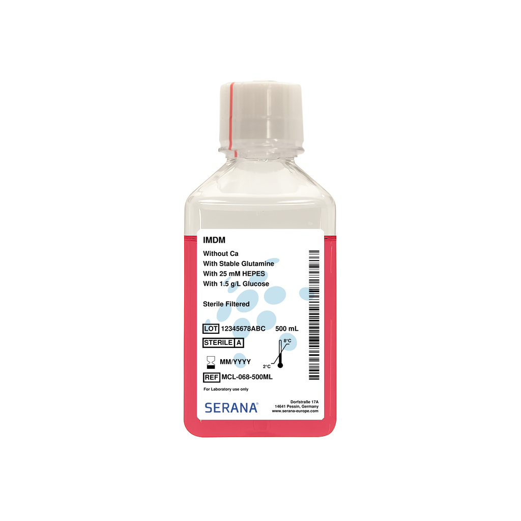 Iscove's Modified Dulbecco's Medium (IMDM), Sterile Filtered, 500 ml