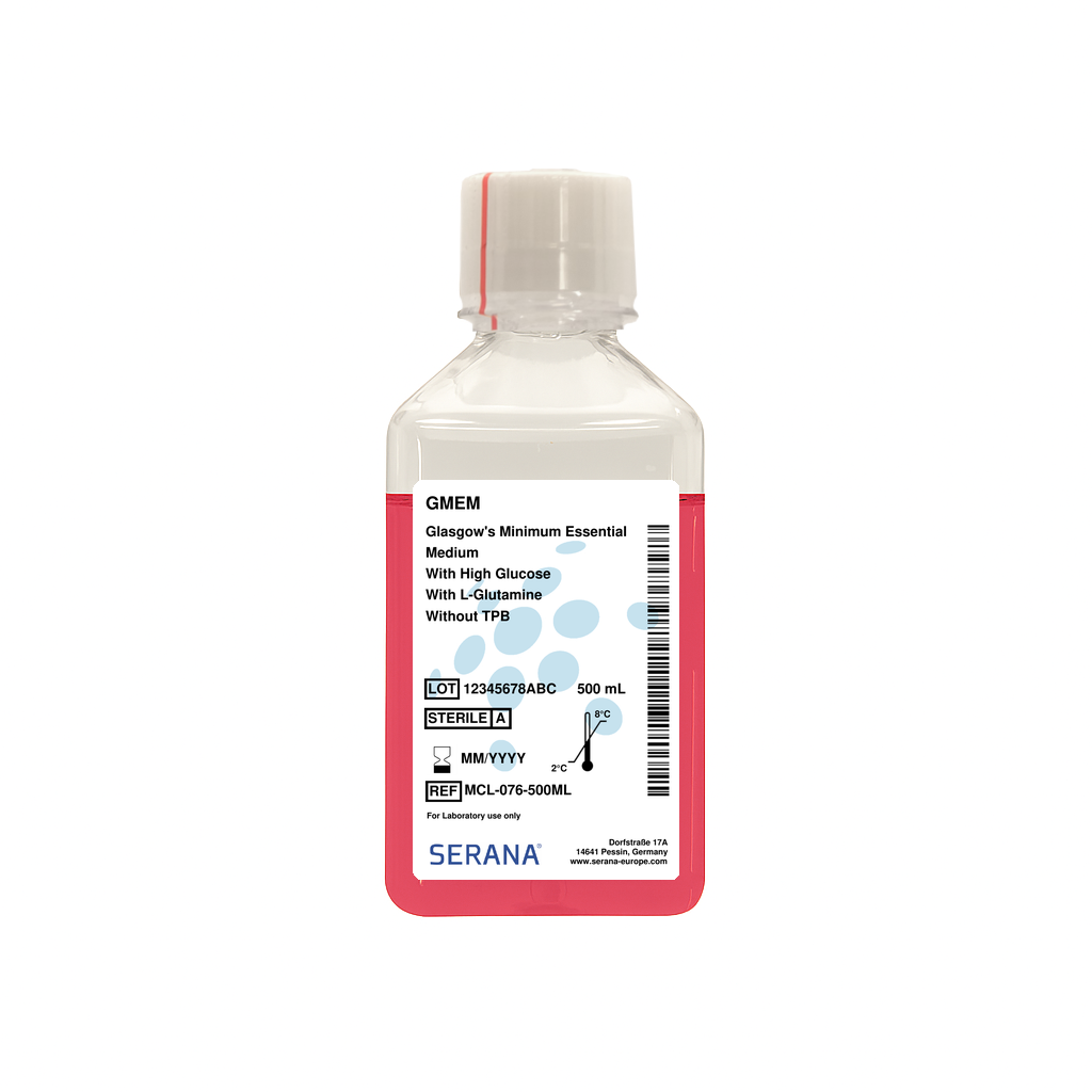 Glasgow's Minimum Essential Medium (GMEM), Sterile Filtered, 500 ml