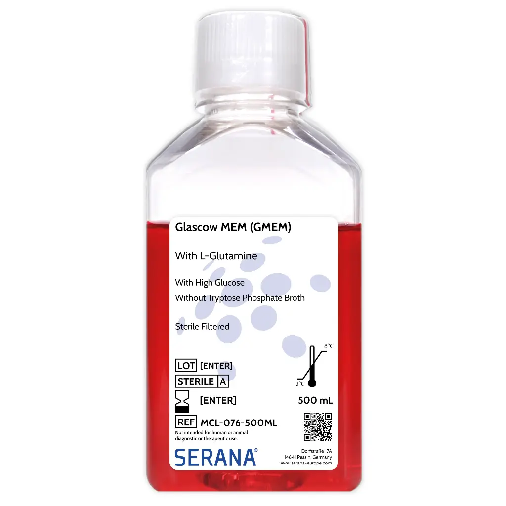 Glasgow's Minimum Essential Medium (GMEM), Sterile Filtered, 500 ml