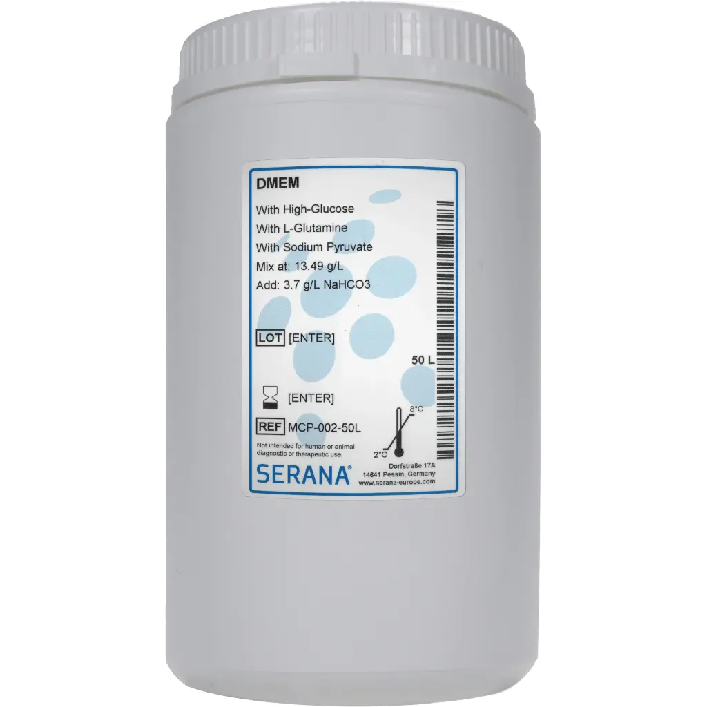 Dulbecco's Modified Eagle's Media (DMEM), Powder, makes 50 L