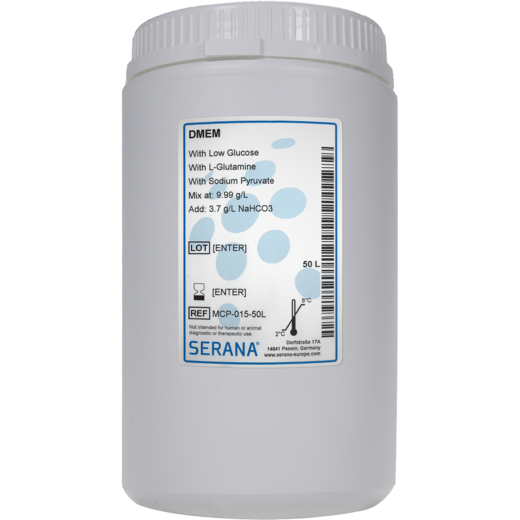 Dulbecco's Modified Eagle's Media (DMEM), Powder, makes 50 L