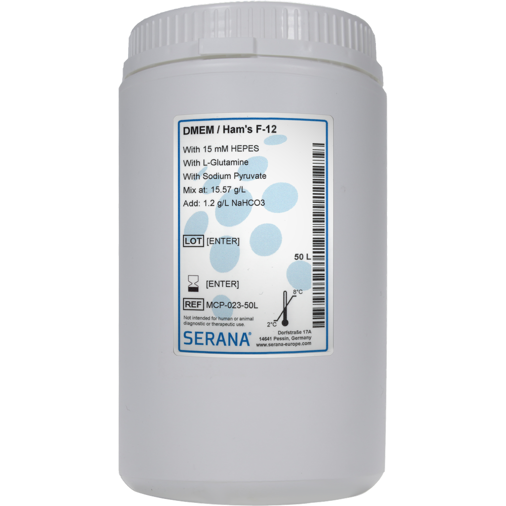 DMEM / Ham's F-12, Powder, makes 50 L