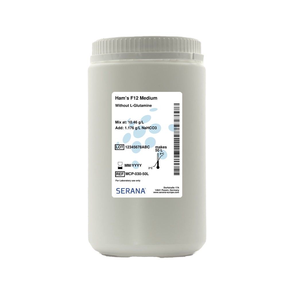 Ham's F-12, Base Powder, makes 50 L