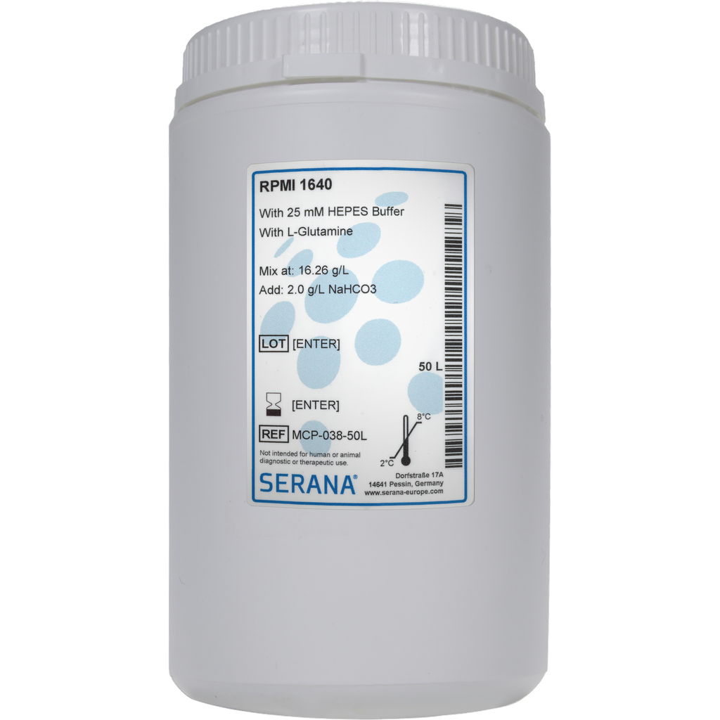 RPMI 1640, Powder, makes 50 L