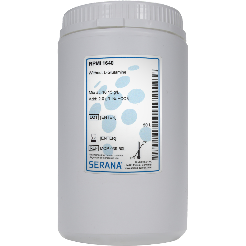 RPMI 1640, Powder, makes 50 L