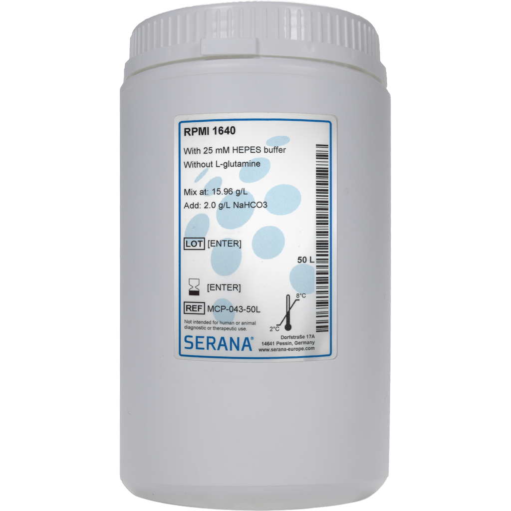 RPMI 1640, Powder, makes 50 L