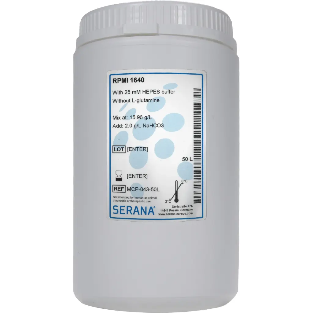 RPMI 1640, Powder, makes 50 L
