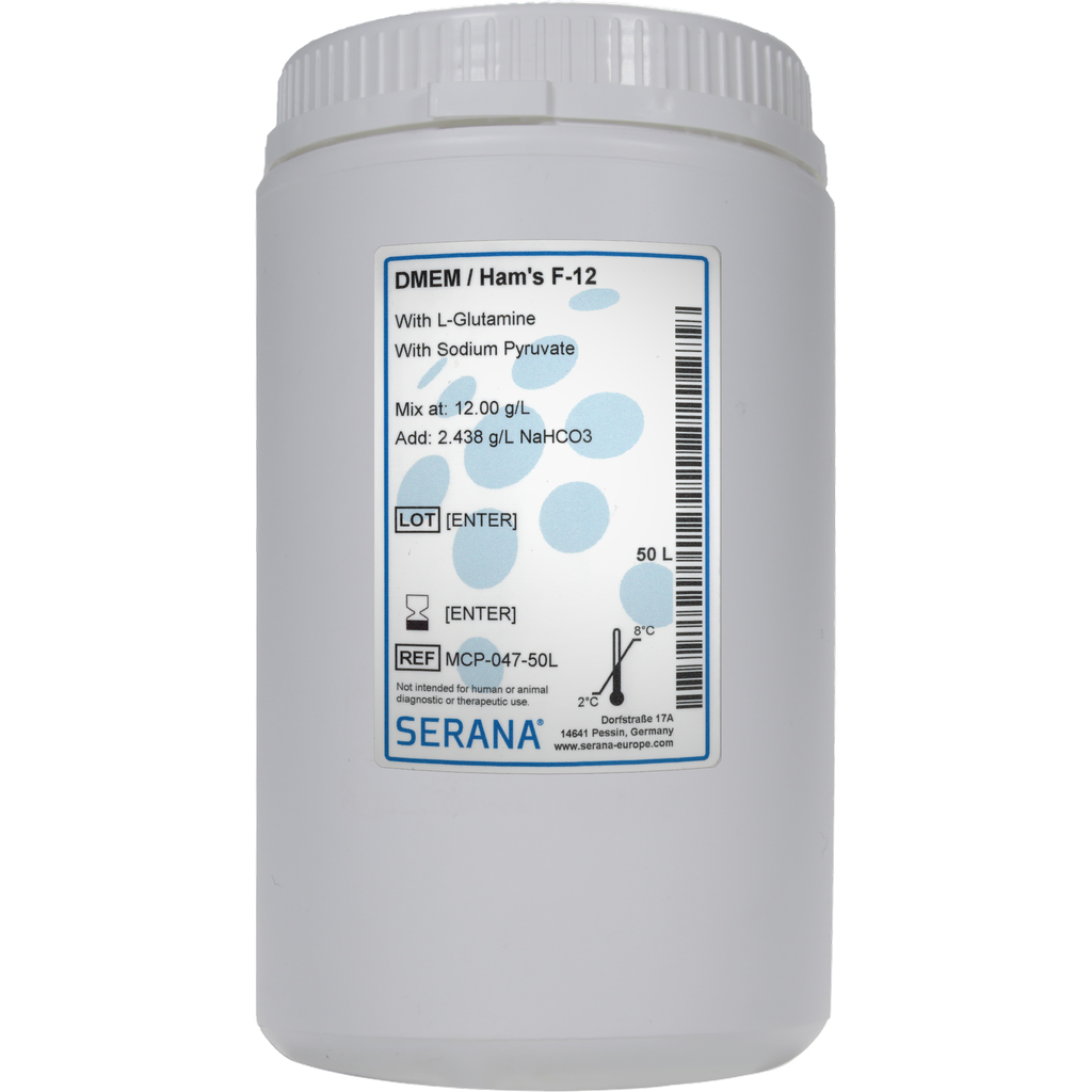 DMEM / Ham's F-12, Powder, makes 50 L