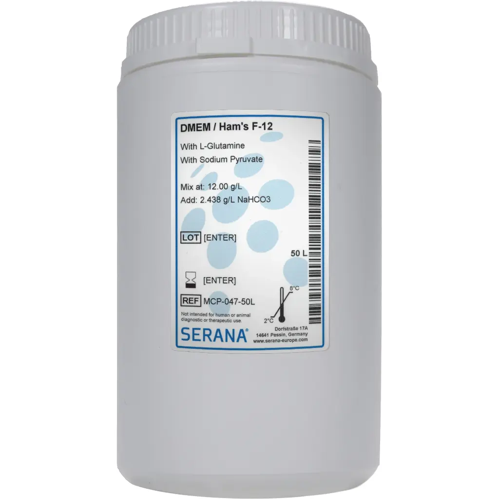 DMEM / Ham's F-12, Powder, makes 50 L