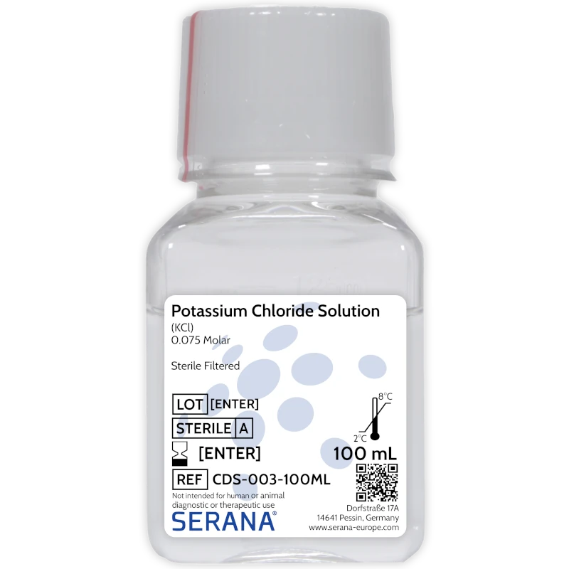 Potassium Chloride Solution (KCl), Sterile Filtered, 100 ml