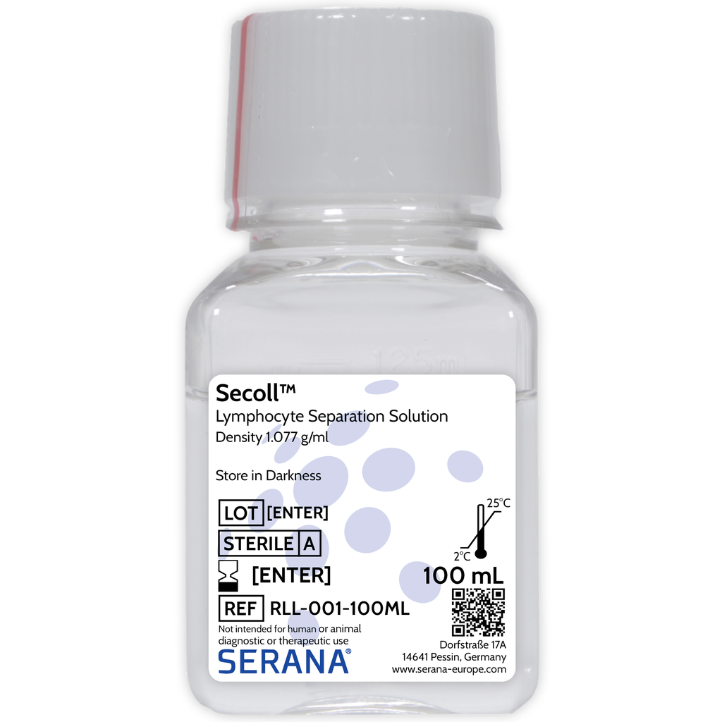 Secoll™ Lymphocyte Separation Media, Sterile Filtered, 100 ml