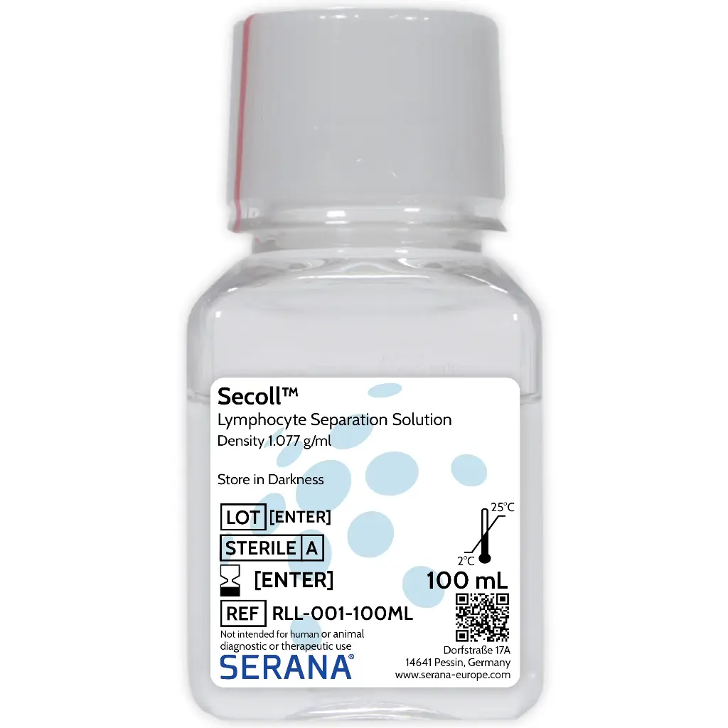 Secoll™ Lymphocyte Separation Media, Sterile Filtered, 100 ml