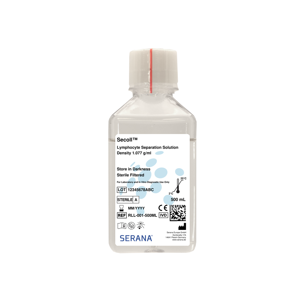 Secoll™ Lymphocyte Separation Media, Sterile Filtered, 500 ml