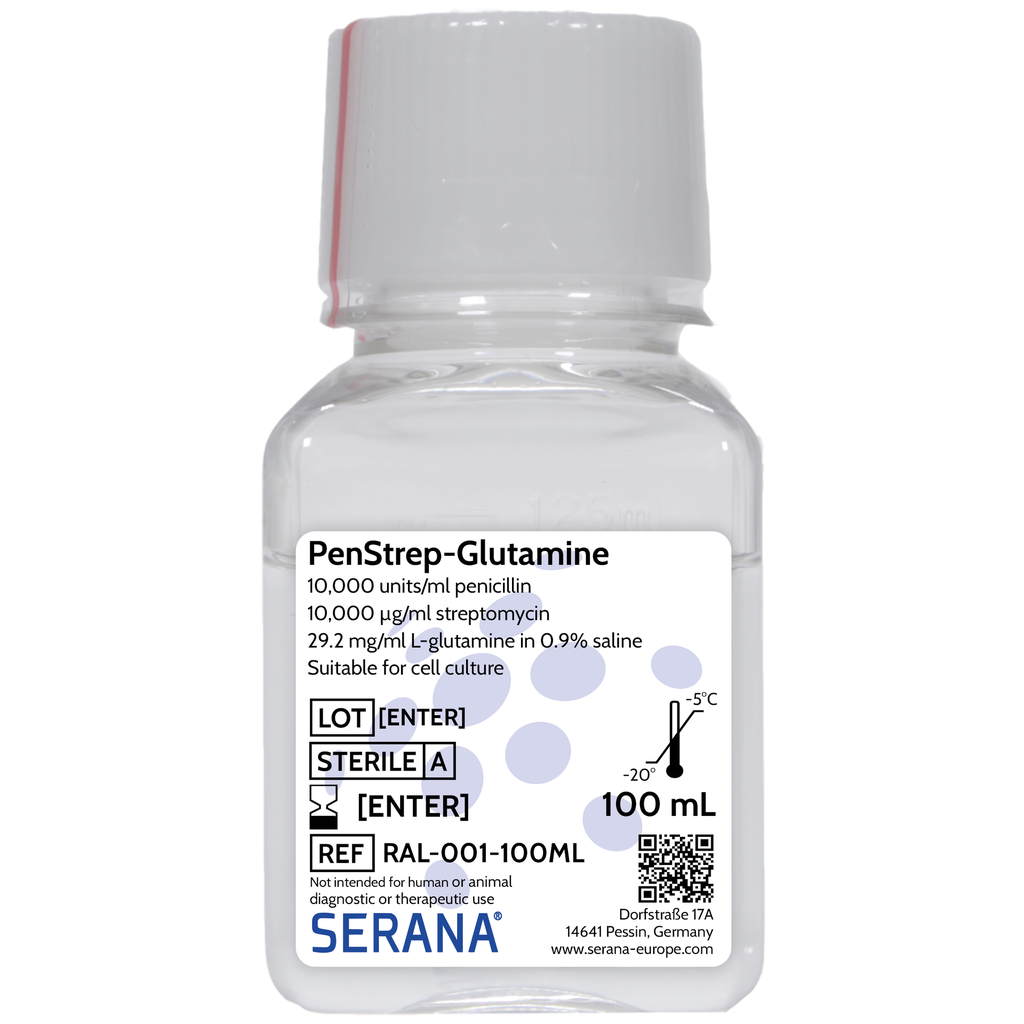 Penicillin-Streptomycin-Glutamine Solution (100X), Sterile Filtered, 100 ml