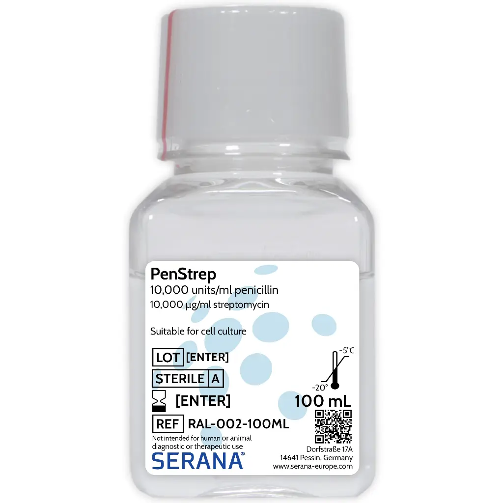 Penicillin-Streptomycin Solution (100X), Sterile Filtered, 100 ml