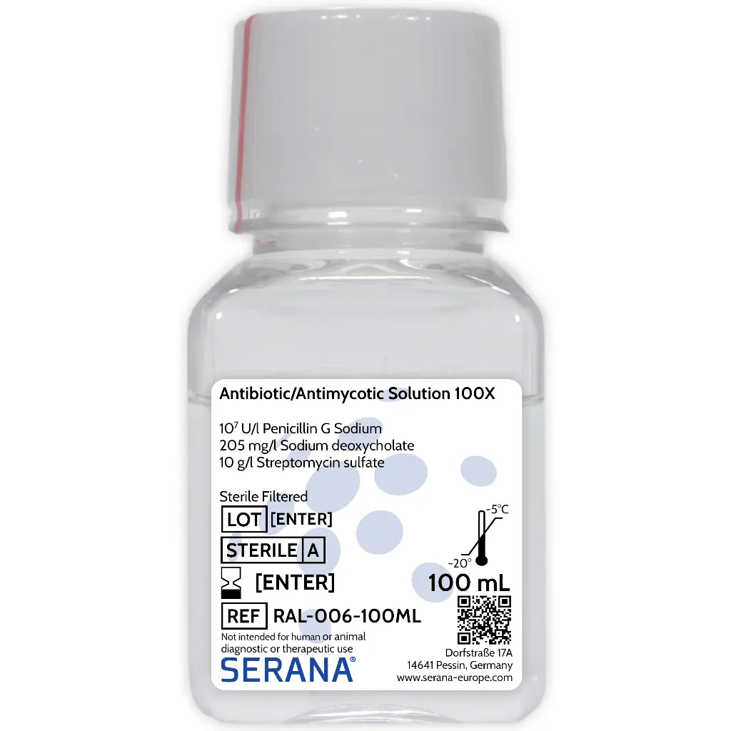Antibiotic/Antimycotic Solution (100x), Sterile Filtered, 100 ml
