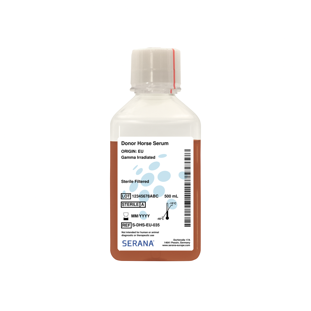 Donor Horse Serum, EU Approved, Gamma Irradiated, 500 ml