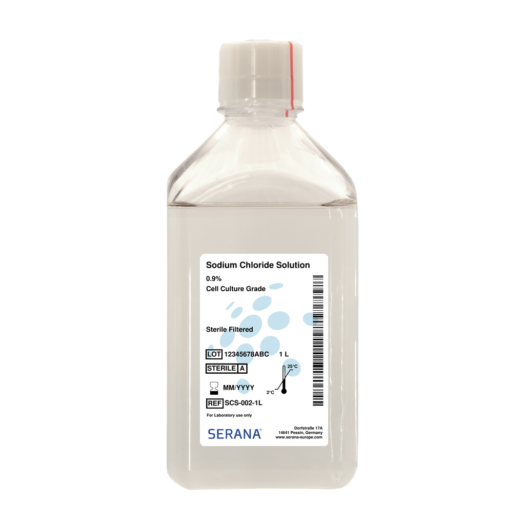 Sodium Chloride Solution 0.9%, Sterile Filtered, 1 L