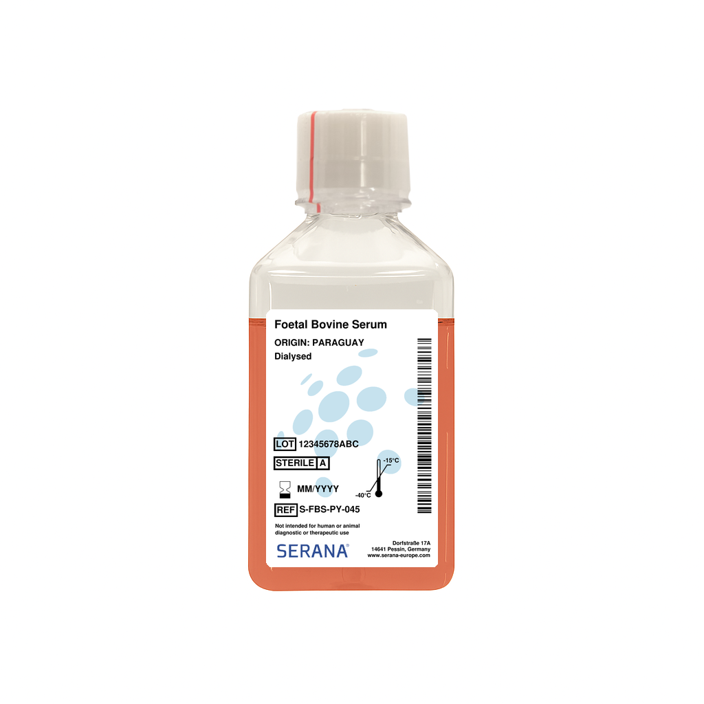 Fetal Bovine Serum, Paraguay, Charcoal Stripped, 500 ml