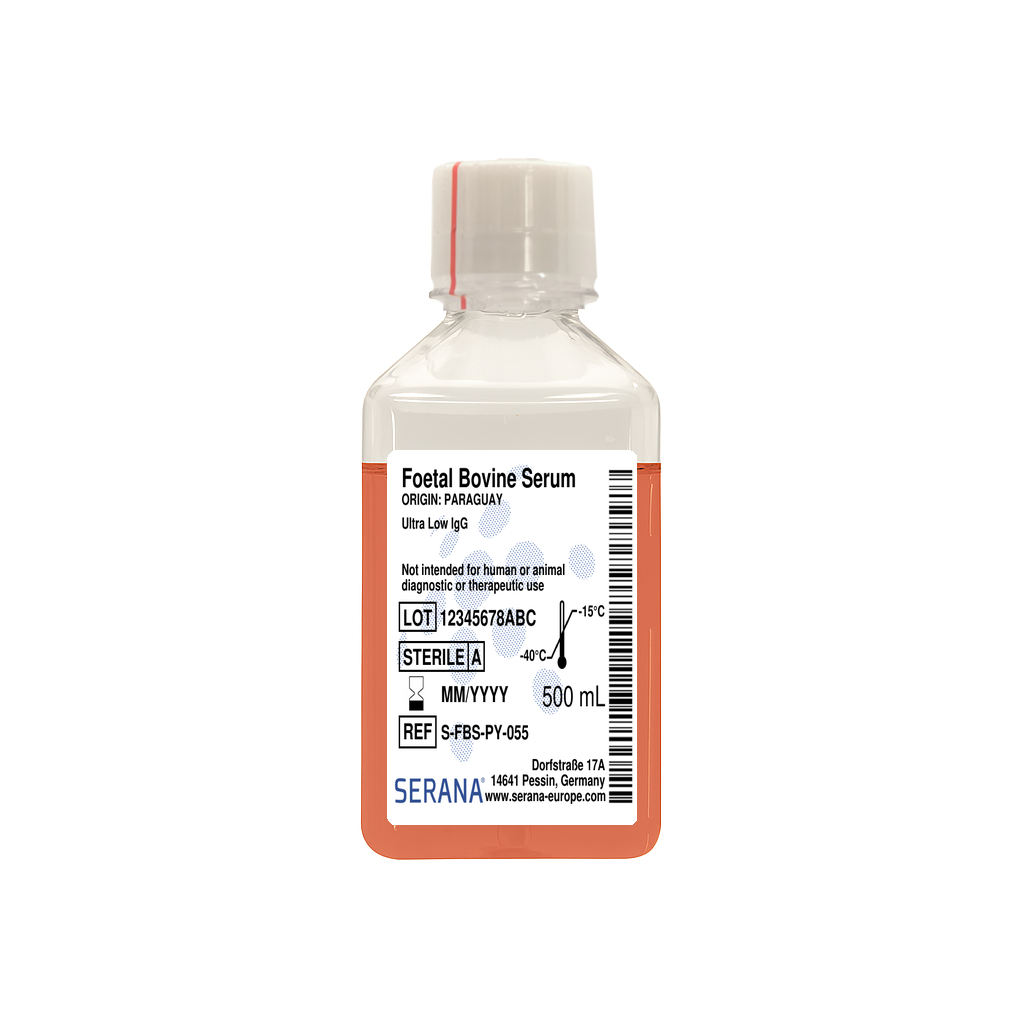 Fetal Bovine Serum, Paraguay, Ultra Low IgG, 500 ml