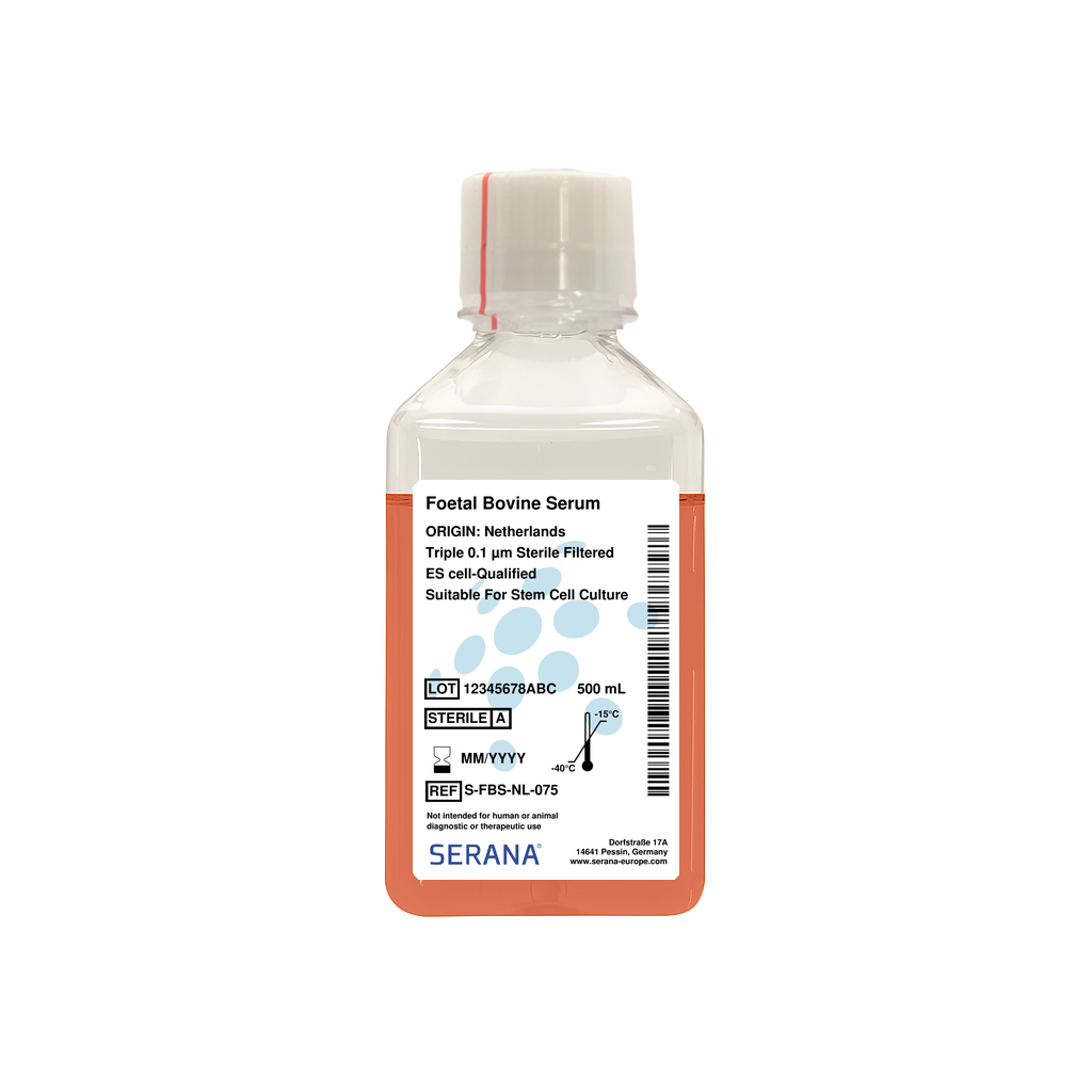 Fetal Bovine Serum, Netherlands, ES cell Qualified, 500 ml