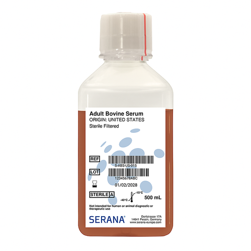 [S-ABS-US-015] Adult Bovine Serum, United States, Sterile Filtered, 500 ml