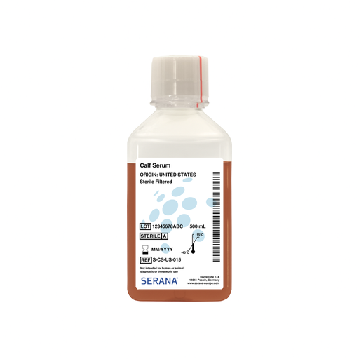 [S-CS-US-015] Calf Serum, United States, Sterile Filtered, 500 ml