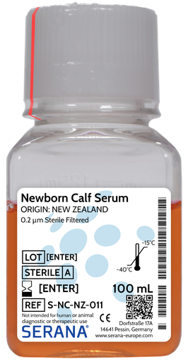 [S-NC-NZ-011] Newborn Calf Serum, New Zealand, Sterile Filtered, 100 ml