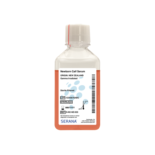 [S-NC-NZ-035] Newborn Calf Serum, New Zealand, Gamma Irradiated, 500 ml