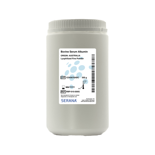 [RBP-010-500G] Bovine Serum Albumin, Australia, Powder, 500 g