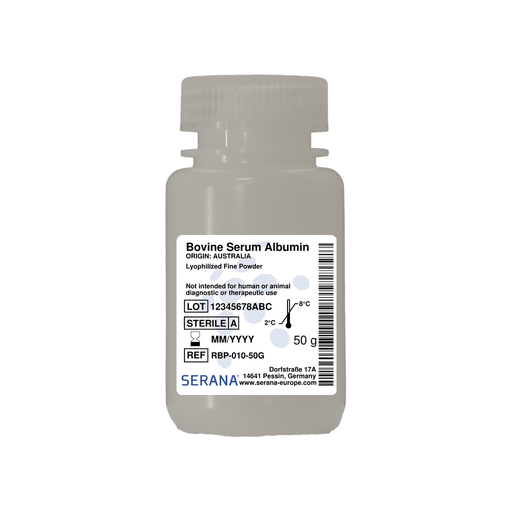 [RBP-010-50G] Bovine Serum Albumin, Australia, Powder, 50 g