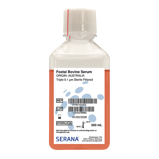 [S-FBS-AU-015] Fetal Bovine Serum, Australia, Sterile Filtered, 500 ml