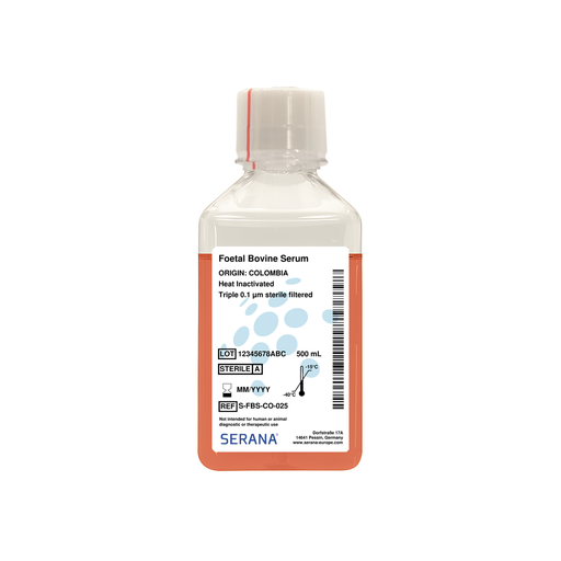 [S-FBS-CO-025] Fetal Bovine Serum, Colombia, Heat Inactivated, 500 ml