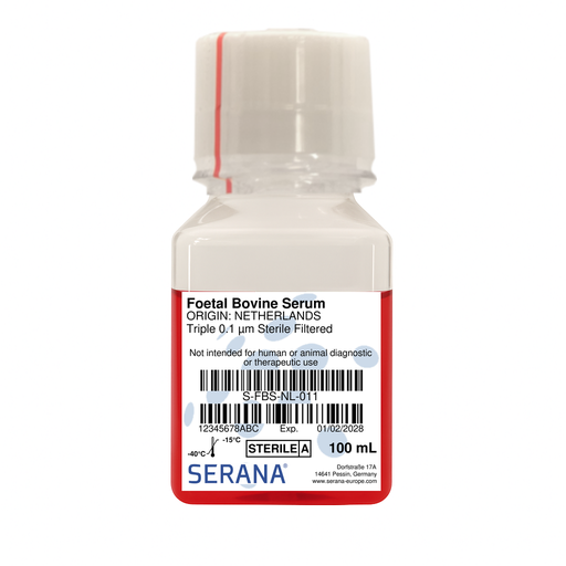 [S-FBS-NL-011] Fetal Bovine Serum, Netherlands, Sterile Filtered, 100 ml