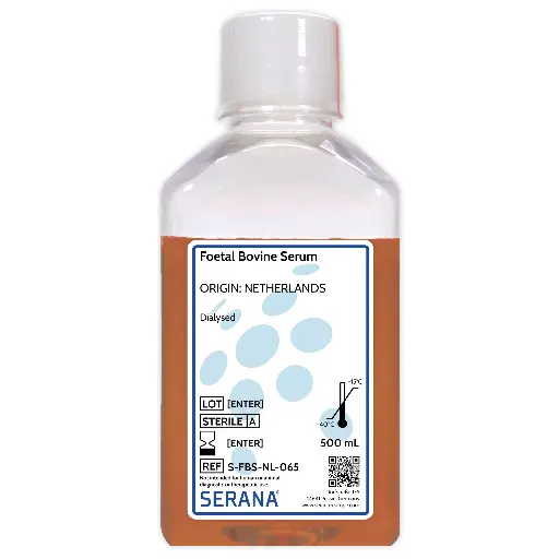[S-FBS-NL-065] Fetal Bovine Serum, Netherlands, Dialysed, 500 ml