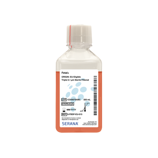 [S-FBSP-EU-015] Fetal+, EU Approved, Sterile Filtered, 500 ml
