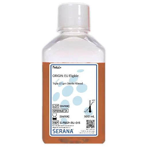 [S-FBSP-EU-015] Fetal+, EU Approved, Sterile Filtered, 500 ml