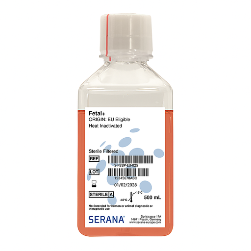 [S-FBSP-EU-025] Fetal+, EU Approved, Heat Inactivated, 500 ml
