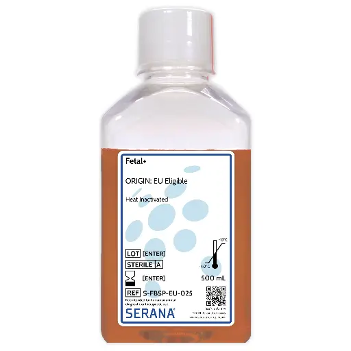 [S-FBSP-EU-025] Fetal+, EU Approved, Heat Inactivated, 500 ml
