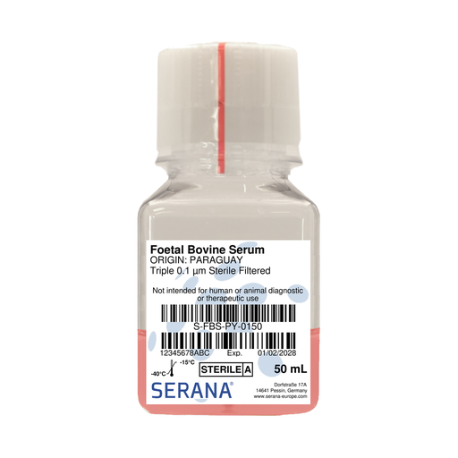 [S-FBS-PY-0150] Fetal Bovine Serum, Paraguay, Sterile Filtered, 50 ml