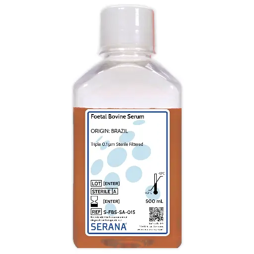 [S-FBS-SA-005] Fetal Bovine Serum, Brazil, Low Endotoxin, 500 ml