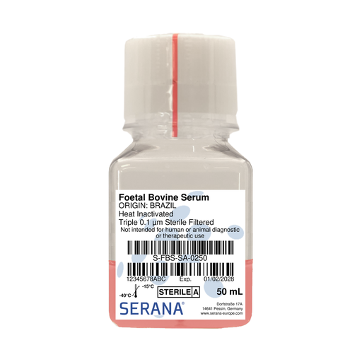 [S-FBS-SA-0250] Fetal Bovine Serum, Brazil, Heat Inactivated, 50 ml