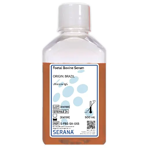 [S-FBS-SA-055] Fetal Bovine Serum, Brazil, Ultra Low IgG, 500 ml