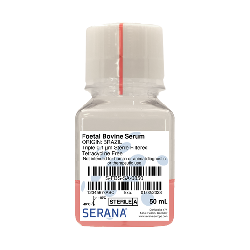 [S-FBS-SA-0850] Fetal Bovine Serum, Brazil, Tetracycline Free, 50 ml