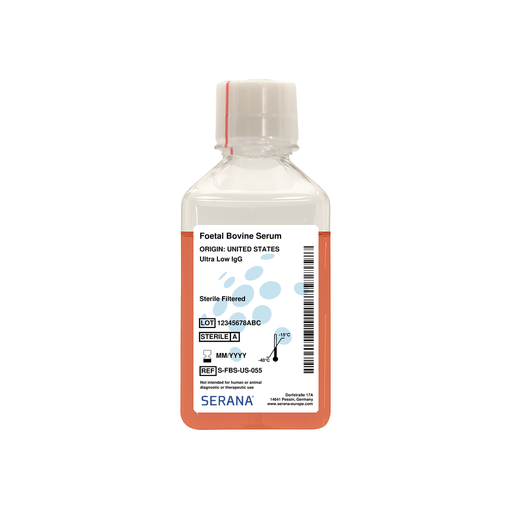 [S-FBS-US-055] Fetal Bovine Serum, United States, Ultra Low IgG, 500 ml