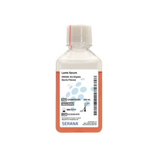 [S-LS-EU-015] Lamb Serum, EU Approved, Sterile Filtered, 500 ml