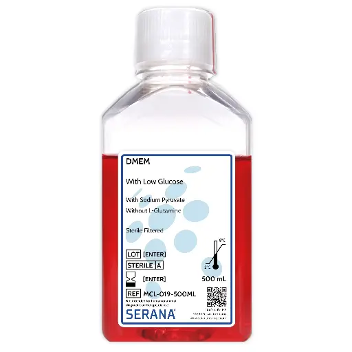 [MCL-019-500ML] Dulbecco's Modified Eagle's Media (DMEM), Sterile Filtered, 500 ml
